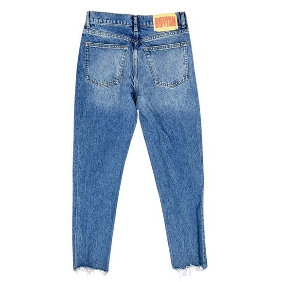 Boyish Jeans The Casey High-Rise Straight Leg Asymmetrical Size 26 - Picture 2 of 6